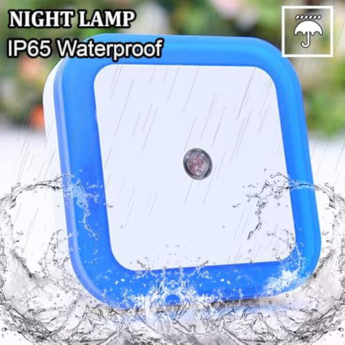 Image of fizzytech Smart Motion Sensor LED Light Bulb with Automatic On /Off and Dimmable Blue Glow, Energy Efficient 7W LED Bulb for Home, Stairs, Kitchen, Bathroom, Wardrobe Lighting(Square Blue Pack-2)