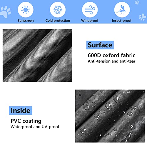 Double Door Dog Crate Cover 600d Oxford Kennel Kennel Covers with Waterproof Windproof Breathable Mesh Storage Pocket 48 Inch Cage Covers for Cat Large Dog Cucciolini Doodles Double door dog crate cover 600d oxford kennel kennel covers with waterproof windproof breathable mesh storage pocket 48 inch cage covers for cat large dog cucciolini doodles