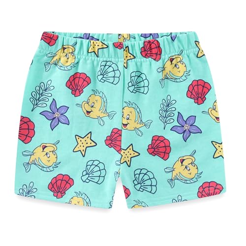 Image of Disney Princess Frozen Minnie Mouse Girls Short Sleeve T-Shirt and French Terry Shorts Set for Toddlers to Big Kids