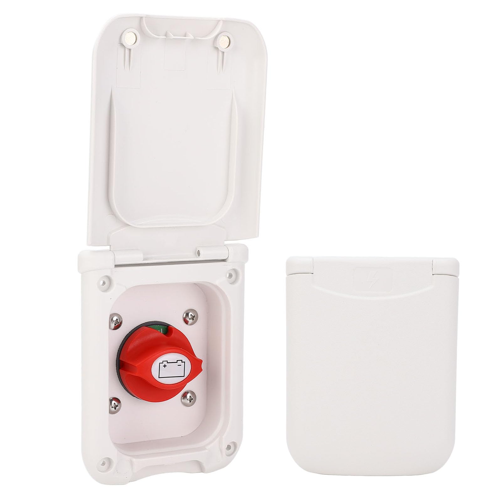 Caja de toma de corriente para autocaravana, panel de terminales duradero de circuito único, 2 M10 con interruptor de desconexión para caravana de autocaravana