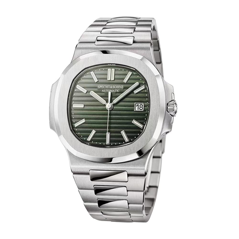 TACTO Specht&sohne Automatic Watches for Men Japan Miyota 8215 Movement Mechanical Watch Stainless Steel Sapphire Waterproof, Green (B0BVWP4T7F) Amazon Price History, Amazon Price Tracker