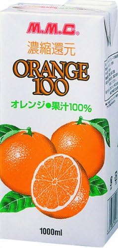 Amazon Mmc オレンジジュース100 1000ml 6本 テトラパック Mmc エムエムシー 野菜ジュース フルーツジュース 通販