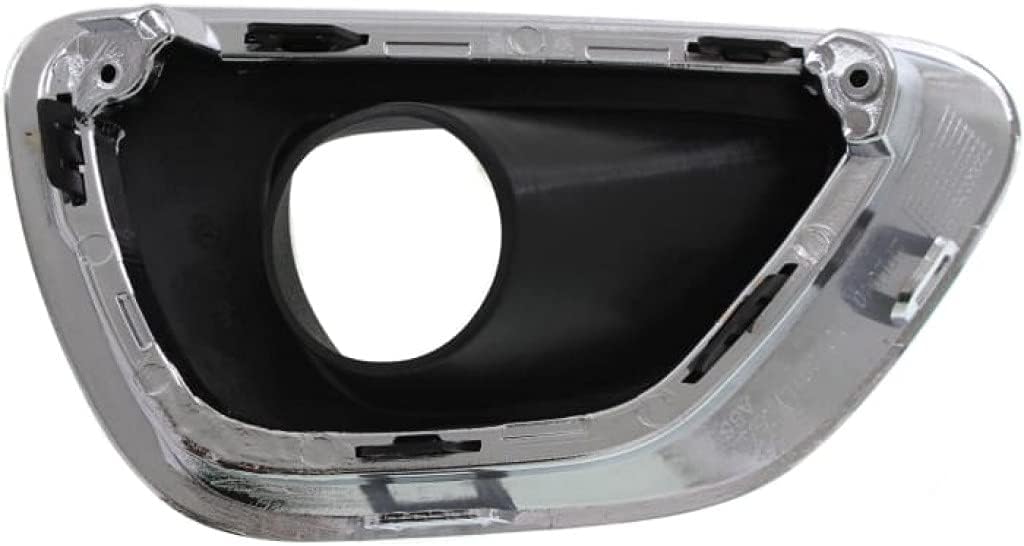 For Jeep Grand-Cherokee Fog Light Trim 2014 2015 2016 Driver & Passenger Side Pair/Set | Black & Chrome | w/Chrome Trim | DOT/SAE | CH1038147 + CH1039147