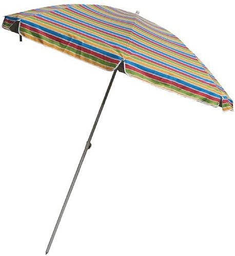 Miniatura 6 de Sombrilla de playa portátil SPF50+ con bolsa de transporte, botón para exteriores, patio, jardín, playa