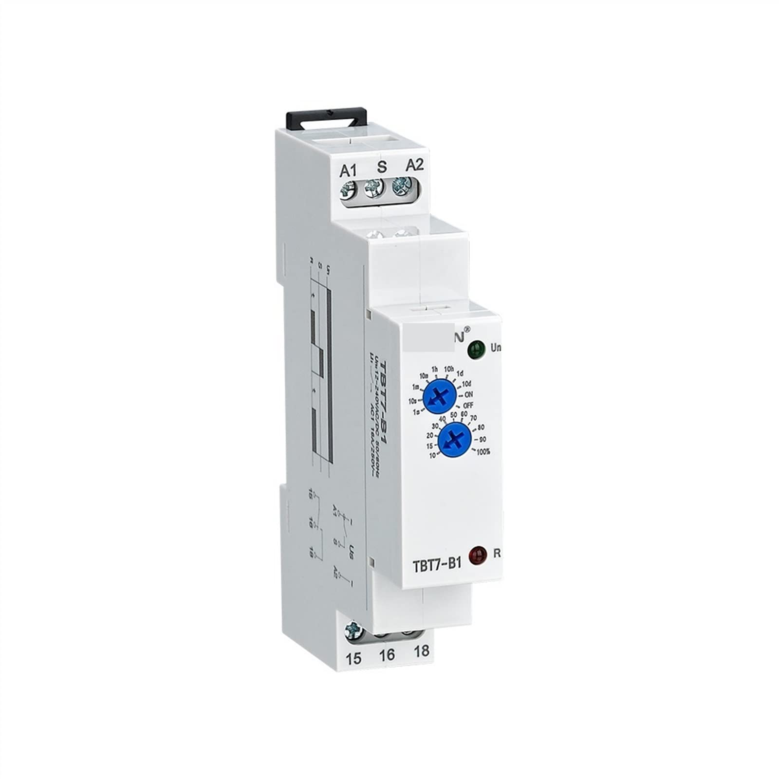 Relè a tempo di ritardo tensione a 220v 220 Dieci gruppi 1 pz(Blue Knob,TBT7-B2-200-240VAC)