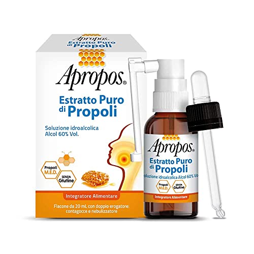 Apropos - Extracto puro de propóleo, solución hidroalcohólica en spray + gotero, 20 ml