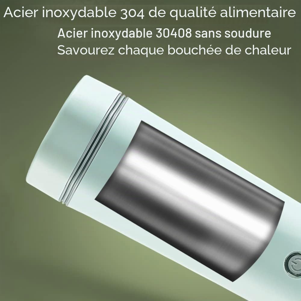 Andoer Bouilloire de Voyage en Acier Inoxydable Mini Bouilloire Electrique de Voyage 350 ml Bouilloire de Voyage Portable 3 en 1 Chaudière à eau Chaude Arrêt Automatique Cuisson Rapide pour Thé Café