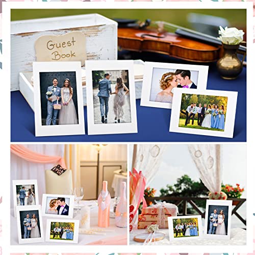 Glenmal 400 Pieces Paper Photo Frames 4 X 6 Inch Bulk Cardboard Picture Frames Picture Frame Paper Holder Crafts Cardboard Frames For Tabletop Wall Decor Classroom Wedding Graduation Display (White) #TOP5