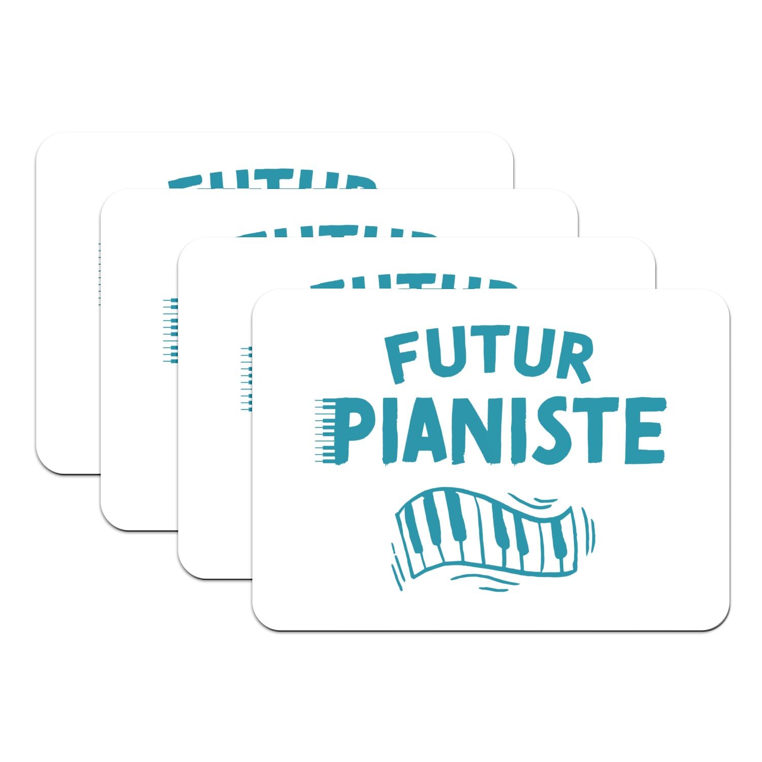 Musique instrument piano cadeau parfait lot de 4 sets de table antidérapants pour petit musicien