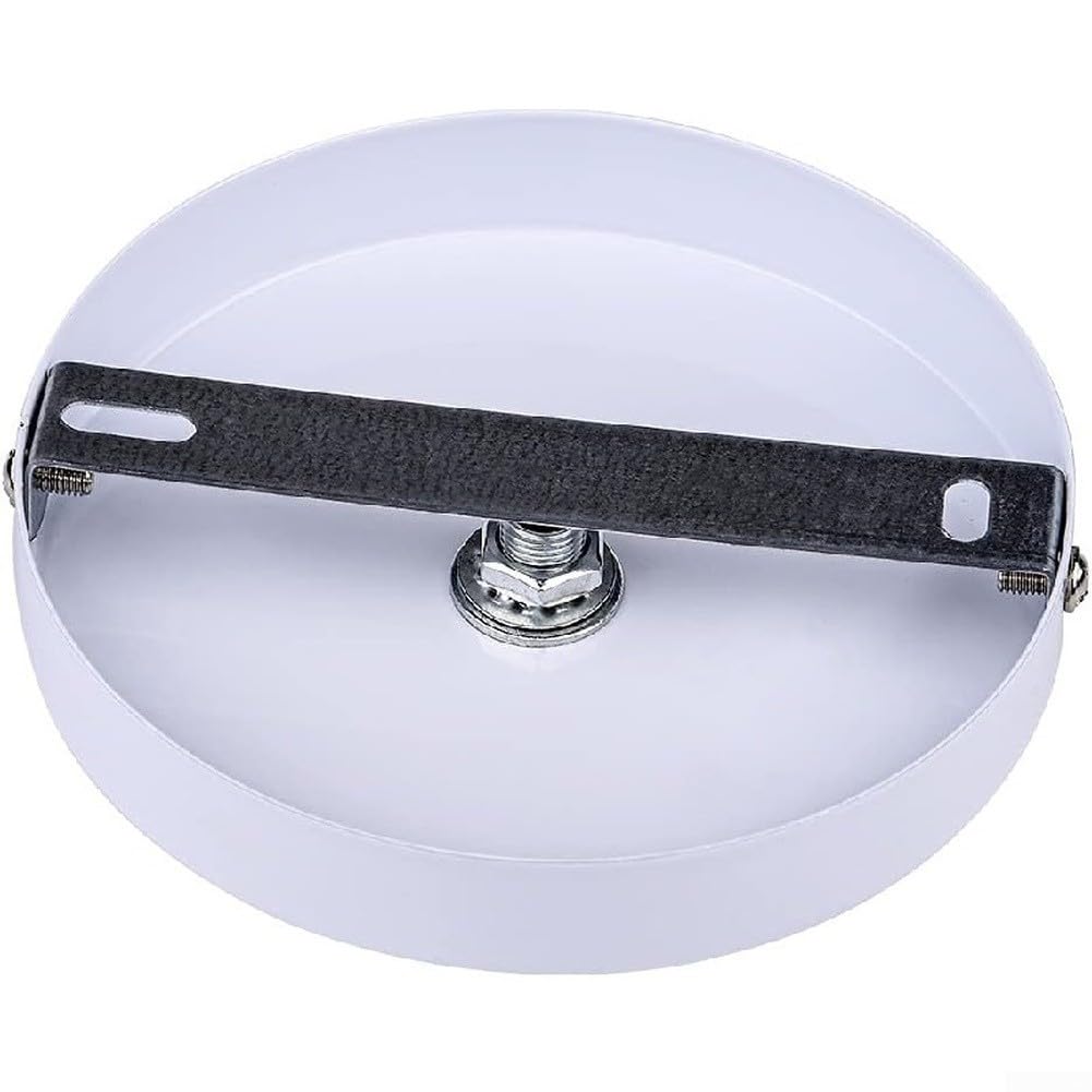 6 Placas Base para techo Hierro para Lámparas Colgantes Negro(Chromatism)