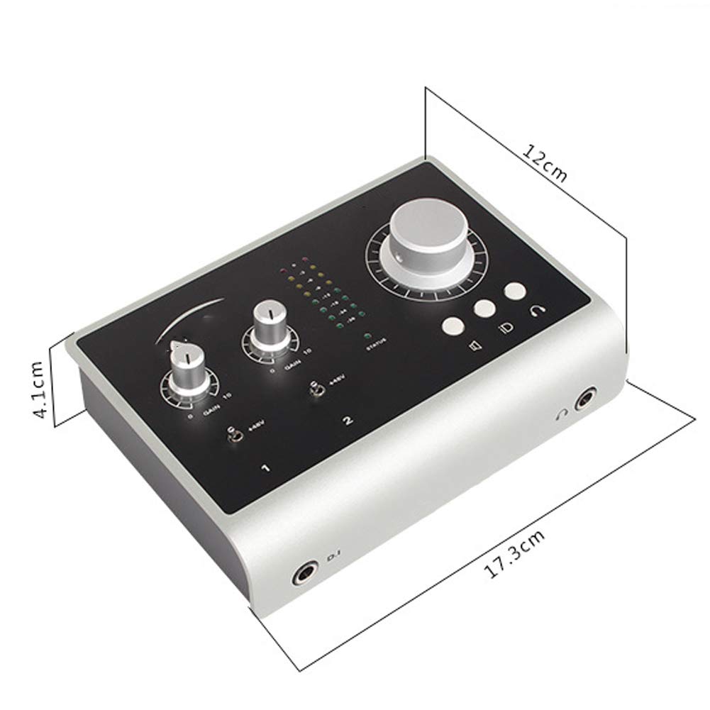 14 Scheda di Registrazione Professionale Scheda Audio Arrangiatore di Registrazione per Chitarra Interfaccia Audio Esterna USB