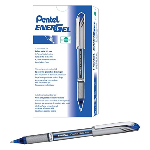 Bolígrafo Pentel EnerGel NV tinta azul punto medio