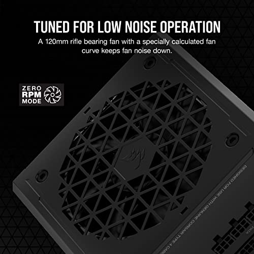 Image of Corsair RM850e (2023) Fully Modular Low-Noise Power Supply - ATX 3.1 & PCIe 5.1 Compliant - 105C-Rated Capacitors - 80 Plus Gold Efficiency - Modern Standby Support - Black