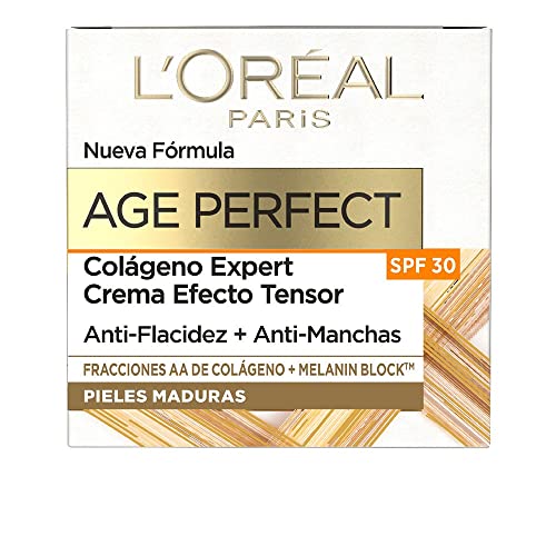 L'Oréal Paris - Age Perfect Crema SPF 30, Antiflacidez y Antimanchas, Pieles Maduras, 50 ml