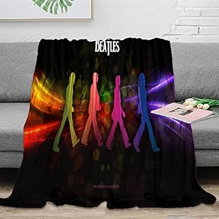 Couvertures en Flanelle The Beatles Fleece Throw Blanket Singer Band Fuzzy Blanket Soft Warm Fluffy Lightweight for… - Les Beatles, Paul McCartney, John Lennon, RIngo Starr, George Harrison Couvertures en Flanelle The Beatles Fleece Throw Blanket Singer Band Fuzzy Blanket Soft Warm Fluffy Lightweight for… – Image 2