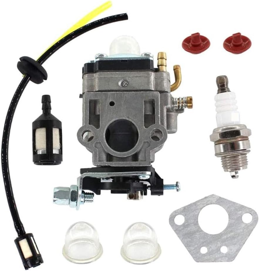Brushcutter Carburetor Fuel Line Filter Kit for Kawasaki KBL23A Brush Cutter Carburettor Gasket Check Valve Primer Bulb