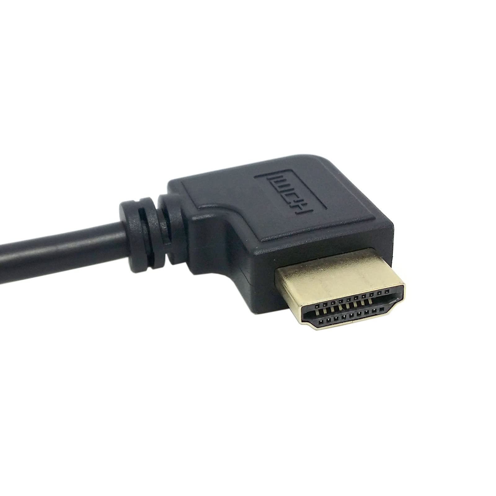 Cable HDMI Elástico Chenyang 90 Grados - 1.4, 4K A 60 Hz, 1.2 M, Ángulo Recto Para Espacios Reducidos