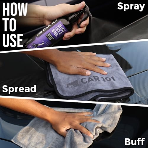 Image of CAR101 Car Duster & Graphene Coating - Combo | Ceramic Wax Duster for Scratch-Free Cleaning | Hydrophobic Graphene Spray for High Gloss & UV Protection | Car & Bike Care