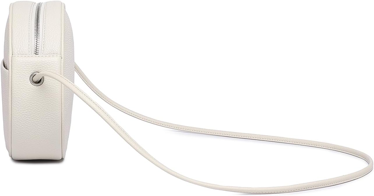Circle Crossbody Bag for Women NYLON Circle Purse with Zipper Adjustable Knot Shoulder Straps