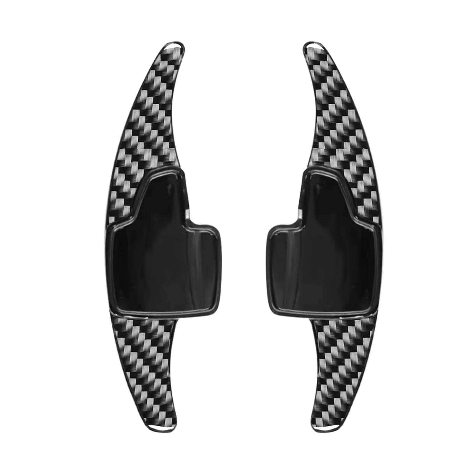 Rasfhyg Carbon Fiber Black Paddle Shifter Extensions Compatible With For Ecosport 2018-2023 For Escape 2017-2023 Car Styling Parts Accessories Car Steering Wheel Shift Shifter Paddle Extension(Carbon Fiber Black)