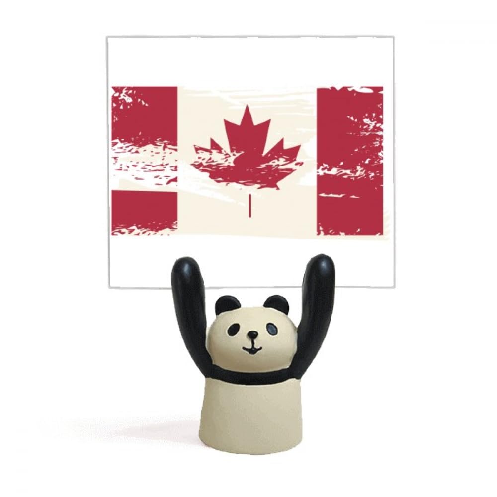 Support de mémo panda noir et rouge idéal pour décorer une table de bureau moderne