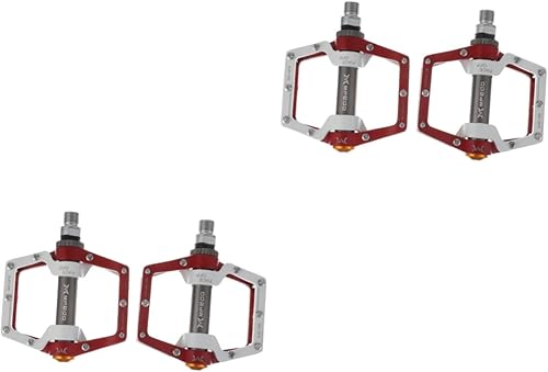 Toddmomy 2 Pairs Pedal Fashion Bike Pedals Mountain Bike Pedals Aluminum Wide Platform Pedals Accessories Flat Pedal Footrest Cycling Bike Pedals