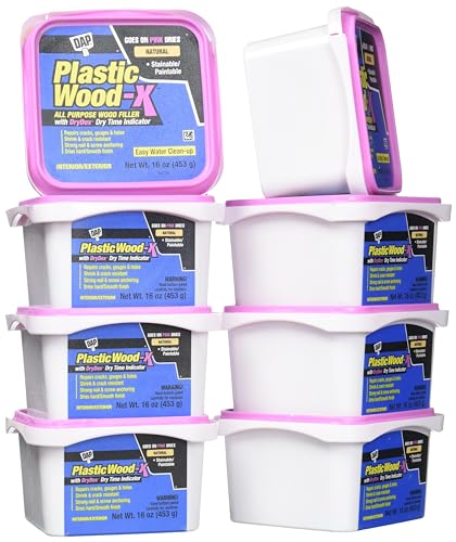 DAP Plastic Wood-X Wood Filler (16oz) – 8 pack.