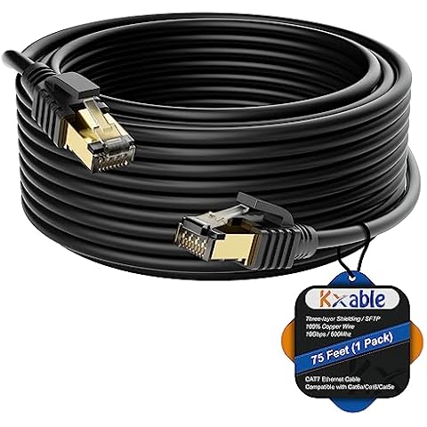 Kxable Cat 7 Ethernet Cable 75 Feet Cover