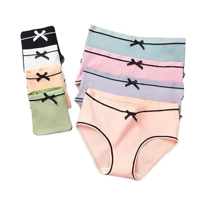 Women's Mid-Waist Cotton Underwear, Hipster Briefs Panties for Women, Womens High Waist Cotton Underwear, Women's Panties Multicolor (Free Size)-picture-36