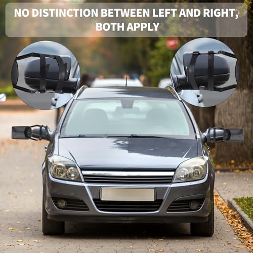 DBREAKS Wohnwagenspiegel, 2 Stück universal Caravanspiegel, Auto Doppel Seitenspiegel, Universalspiegel PKW, Außenspiegel Wohnwagen, Anhängerspiegel, Abschleppspiegel für Wohnmobil, Autoanhänger