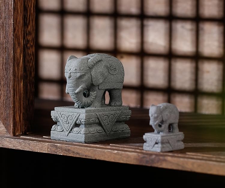 象の石彫刻セット 5個 象の石彫刻セット 5個 【公式通販】