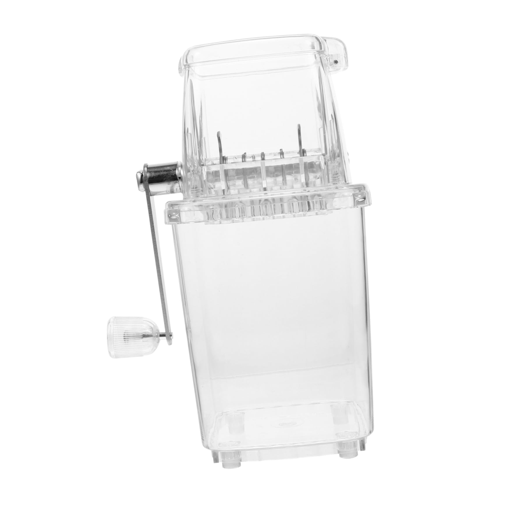 PartyKindom Tritaghiaccio Manuale Portatile Inossidabile Macchina per Ghiaccio Compatta e Leggera per Bevande e Dessert Estivi Facile da Usare Elettricità Perfetta per Casa e Picnic