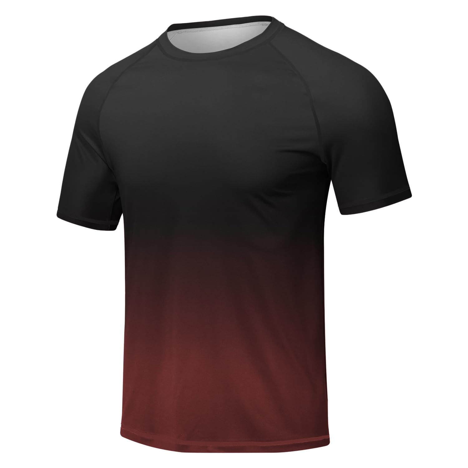 Huayuzh UV Shirt Herren Rashguard T-Shirt UPF 50+ Schnelltrocknend Leicht Atmungsaktiv für Schwimmen Surfen Wandern