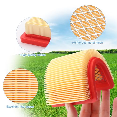 VooGenzek 2 PCS Lawn Mower Air Filter 951-10298, 951-10298 Air Filter, 14 083 15-S Air Filter Replacement, with Pre-Filter - Image 3
