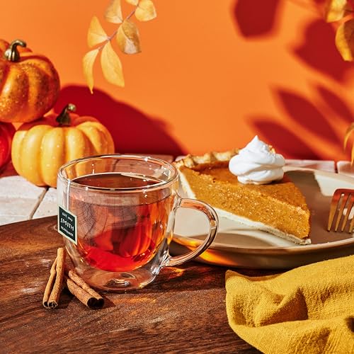 Steven Smith Teamaker Autumn Leaves No. 48, Yunnan Black Tea, Cinnamon, Ancho Chile, Ginger, Clove, Sugar-Free, Black Tea Bags, 15 Sachets, 1.48oz each