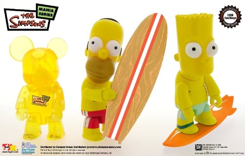Sdcc 2008 Simpsons 3" Qee 3 Pack