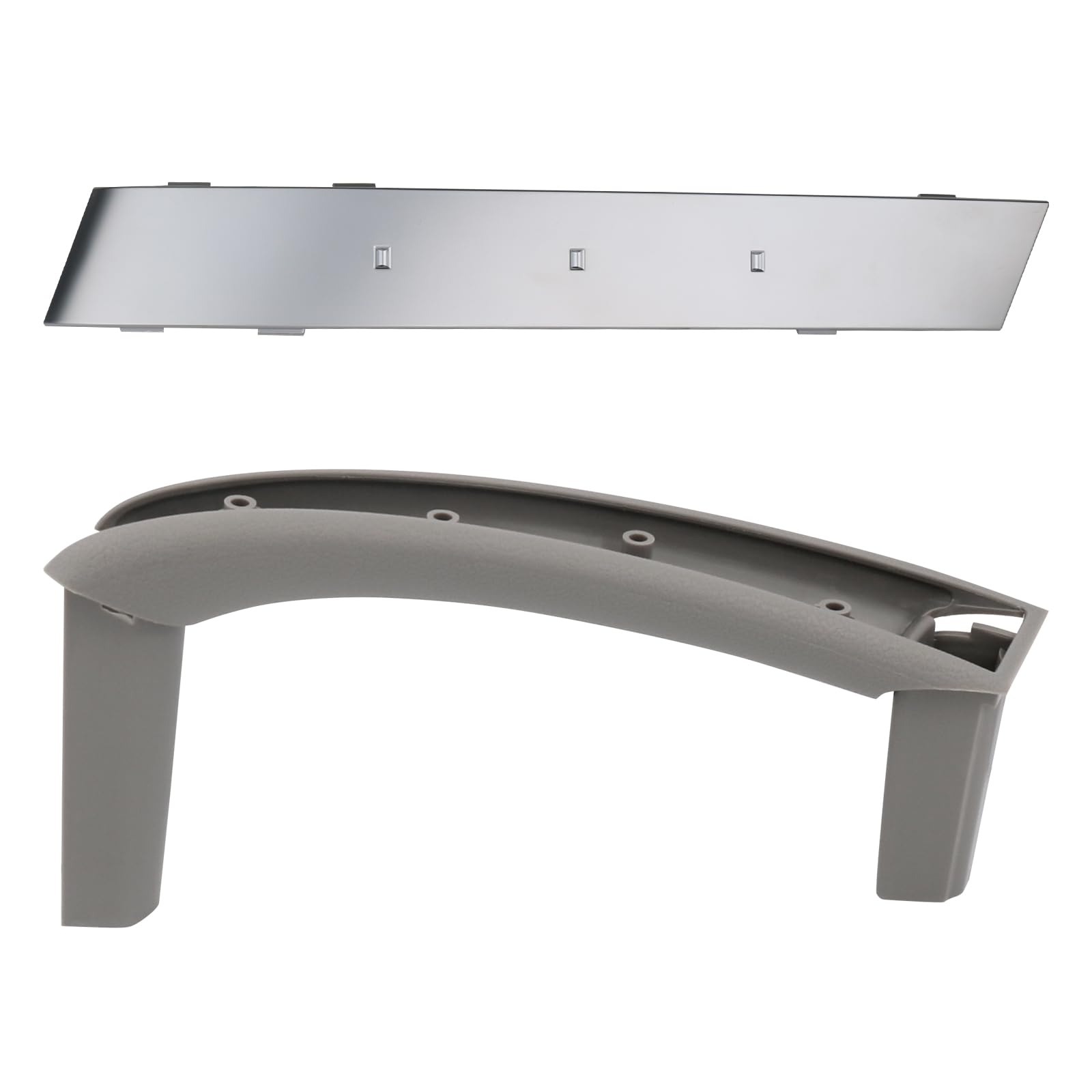 APPERFiT 350Z Door Pull Grip Handle & Silver Trim Assembly 80978-CD001 80932-CD000 for Interior Door Panel Right Passenger Side Compatible with Nissan 350Z 2003-2005 Accessories Parts