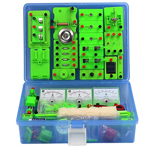 JRZTC Physic Electricity Circuit Learning Starter Kit, School Science Labs Kits de educación de Experimento de magnetismo básico, Kit de exploración de electromagnetismo para niños Cover