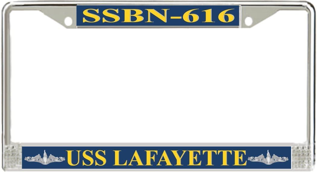 MilitaryBest USS Lafayette SSBN-616 License Plate Frame