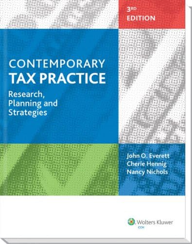 Contemporary Tax Practice: Research, Planning and Strategies