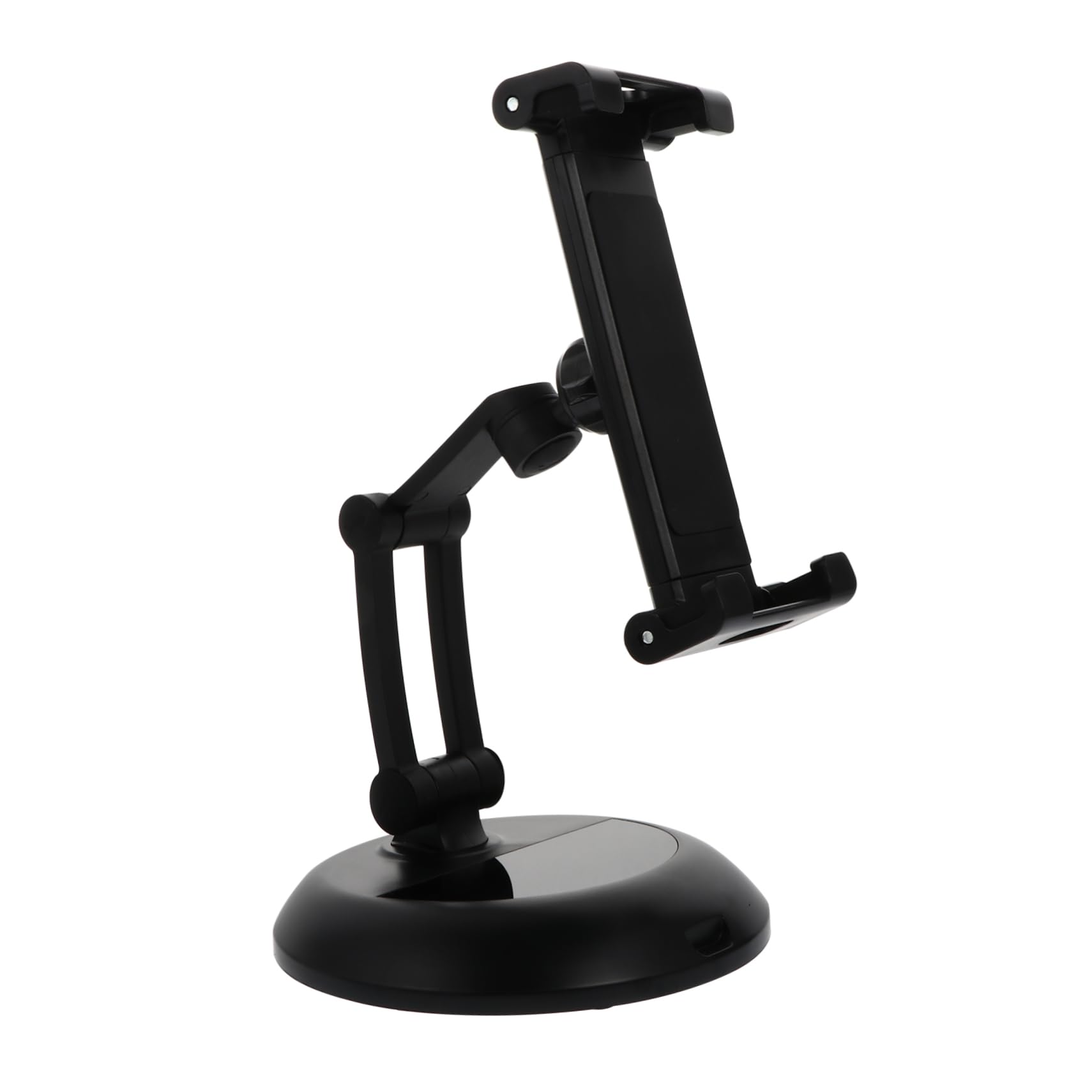 Uonlytech Supporto Pieghevole per Tablet da Tavolo Nero Abs Metallo | Telefono e Tablet, Antiscivolo, Angolo di Visione Salutare, Leggero e Salvaspazio