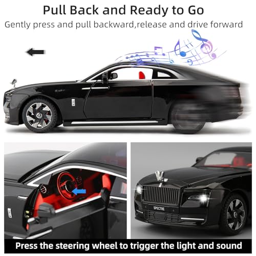 Modelo de auto 1:24 Rolls Royce Spectre, coleccionable miniatura 3