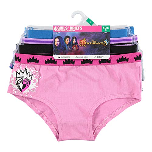Disney Girls' Descendants Underwear Multipacks Available in Sizes 4, 6, 8 and 102