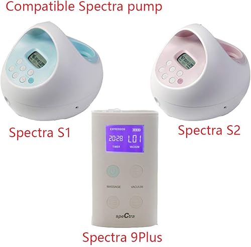 Miniatura 7 de Adaptador de reflujo para bomba Spectra S1, Spectra S2, Spectra 9 Plus para usar con piezas de protección mamaria Medela se conecta entre la brida