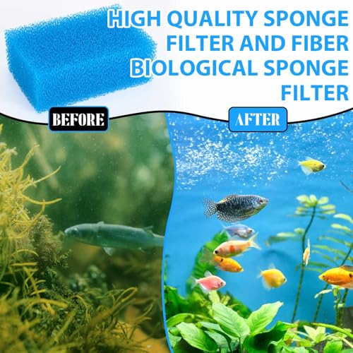 Image of Threlaco 6 Pack Foam Filters Compatible with AquaClear 70 Power Filter, Aquarium Foam Insert, Replacement Sponge Pads for Use in Freshwater & Saltwater Aquarium