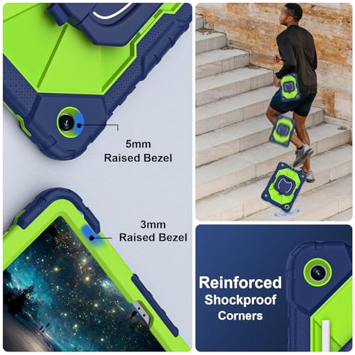 Image of Scnioy for Galaxy Tab A11+ Plus / A9+ Case 11 Inch 2025 /2023, Navy Green