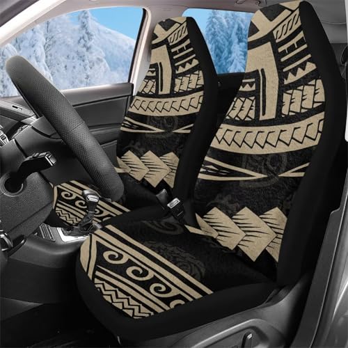 Housse couverture de sieges auto haut de gamme motif tatouage tribal bronze 52x138