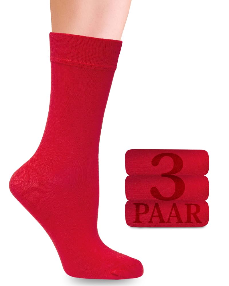 Fiera Besa BusinessSocken mit Lycra für Damen: Komfortnaht am Ansatz der Zehennägel; für Business und Freizeit; 3 Paar