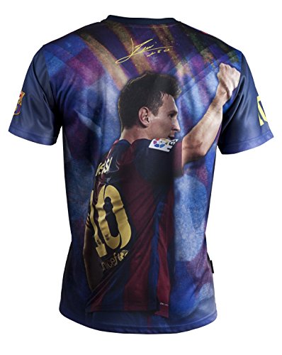 Conjunto camiseta + Short FC Barcelona – Lionel Messi – Colección oficial FC Barcelona – Talla de Niño Azul azul Talla:14 años