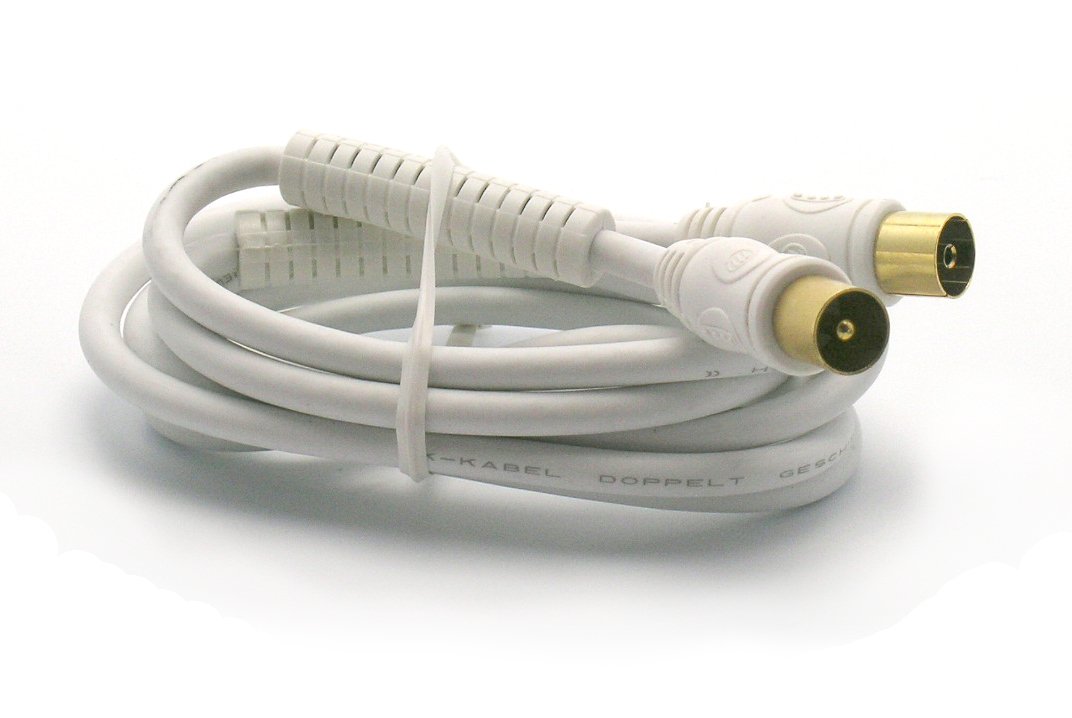 100 M Webro-Cavo Digitale Coassiale RG6, Per Antenna E Satellite TV, Con Clip, Colore: Nero - Foto 7